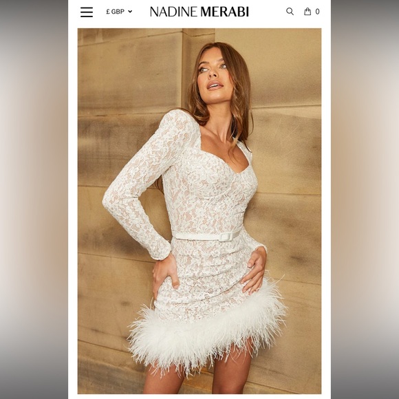 Nadine Merabi - Carly White Dress - Picture 4 of 10